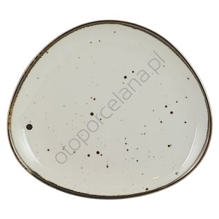 COTTAGE CREAM talerz płytki 26 x 29,5 cm AQUA - Alumina Bogucice