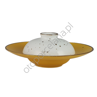 COTTAGE YELLOW TALERZ PASTA Z POKRYWKĄ 28 cm - Alumina Bogucice