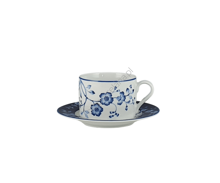 EVIA BLUE filiżanka 0,22/spodek 15 cm - Bogucice