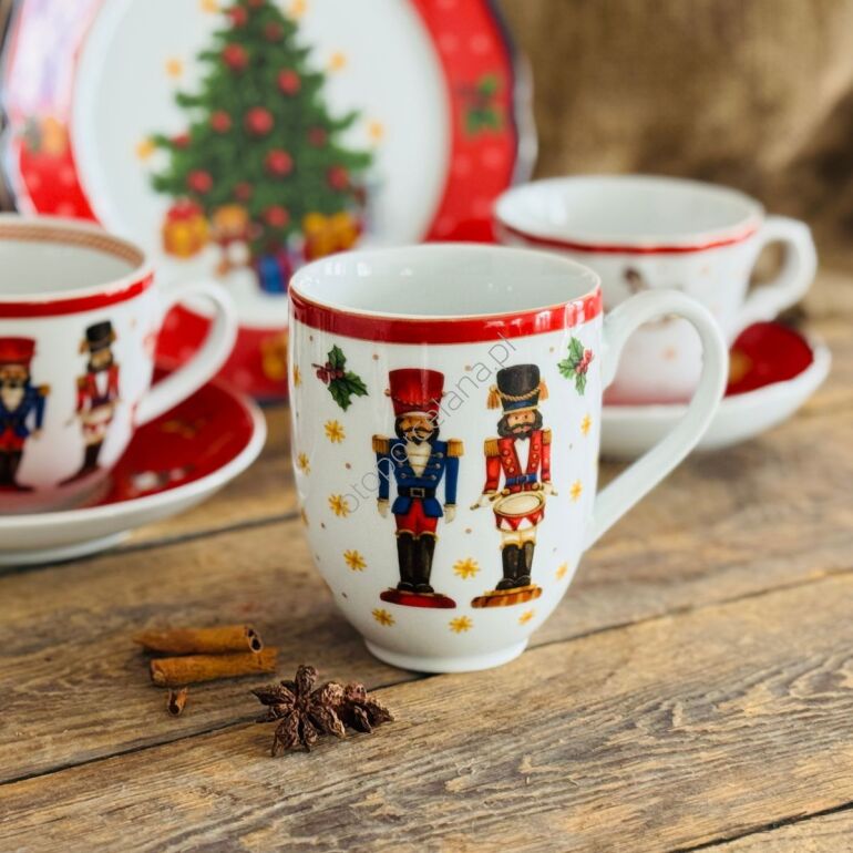 CICHA NOC new kubek 350 ml red