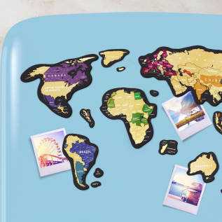 MAPA ZDRAPKA travel map magnetic world