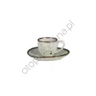 COTTAGE CREAM FILIŻANKA Z SPODKIEM ESPRESSO AQUA 80 ml - Alumina Bogucice - 2