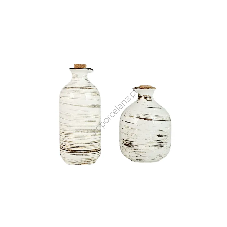 NOSTALGIA WHITE zestaw oliwa/ ocet - Alumina Bogucice