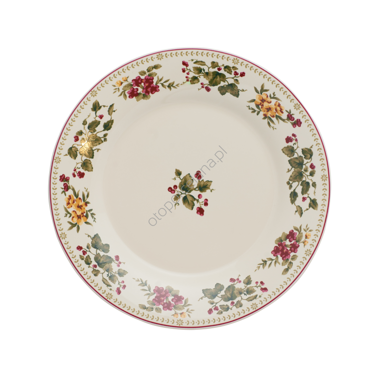 RAJSKI OGRÓD  talerz deserowy 22 cm rim