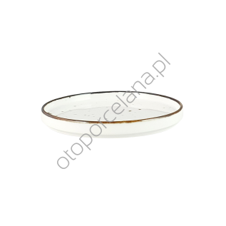 COTTAGE WHITE talerz deserowy  BASIC 18 cm - Alumina Bogucice