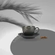 TERREA BLACK FILIŻANKA ZE SPODKIEM 300 ml - Alumina Bogucice - 2