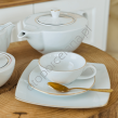 ELITE GOLD serwis do herbaty 6 osobowy/ 15 sztuk. - 5