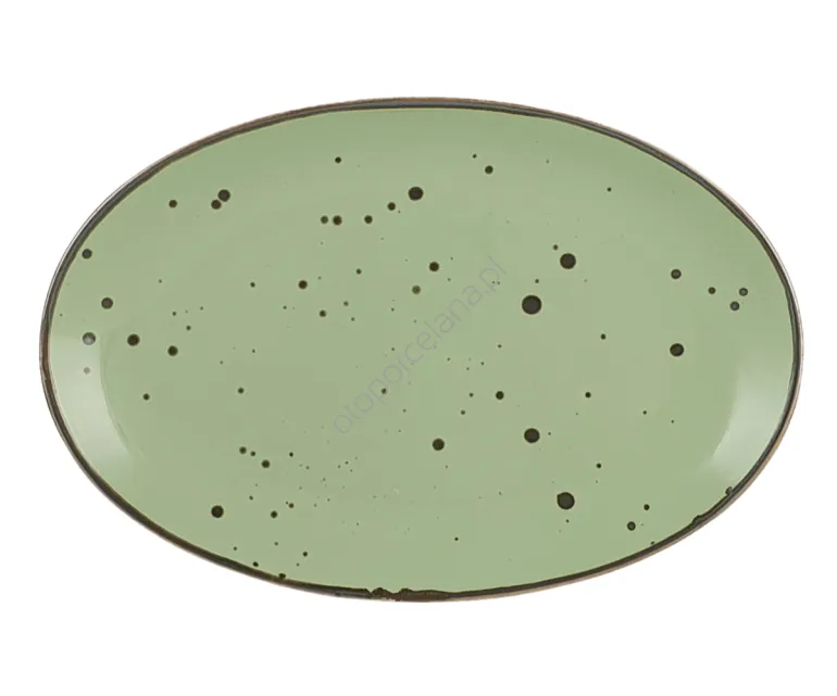 COTTAGE GREEN PÓŁMISEK OWALNY 31 cm - Alumina Bogucice