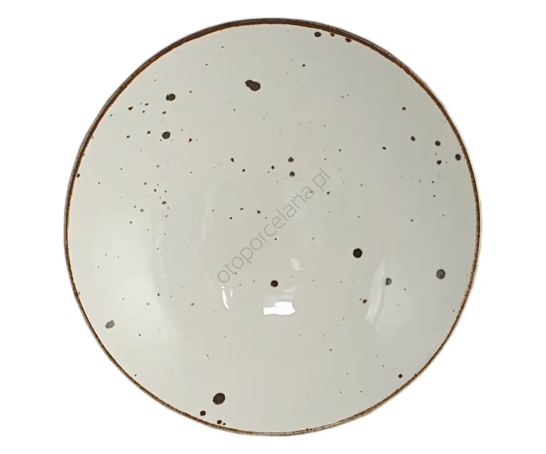 COTTAGE CREAM TALERZ GŁĘBOKI 22 cm   - Alumina Bogucice