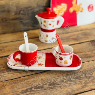 SWEET zestaw TETE a TETE espresso z tacką