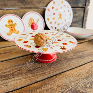 SWEET patera na ciasto na nóżce 18 cm - mała