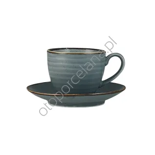 CIRCUS BLUE FILIŻANKA ZE SPODKIEM 300 ml - Alumina Bogucice