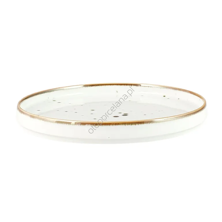 COTTAGE WHITE talerz płytki  BASIC 25 cm - Alumina Bogucice