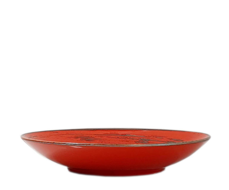 NOSTALGIA RED TALERZ GŁĘBOKI 22 cm - Alumina Bogucice