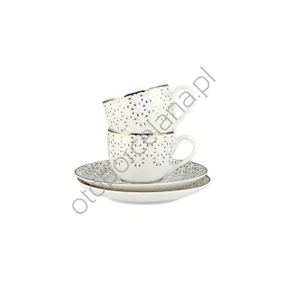 OKTAN zestaw 2 filiżanek ze spodkiem espresso PC01