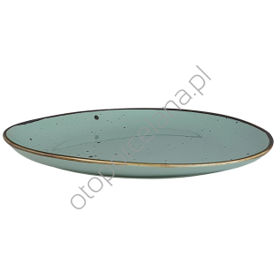 COTTAGE TIFFANY PÓŁMISEK OWALNY AQUA 37 CM - Alumina Bogucice