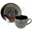 KATO160 filiżanka ze spodkiem, czarna AP105 - 4
