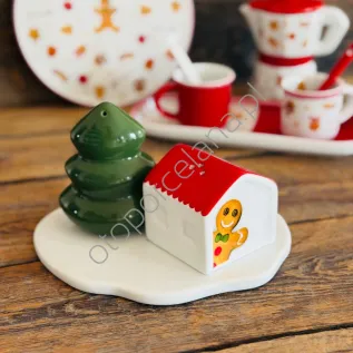 SWEET zestaw solniczka, pieprzniczka, tacka