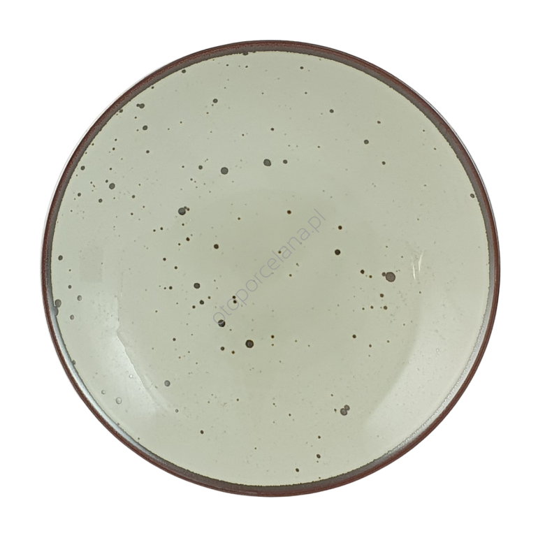COTTAGE GREEN TEA TALERZ GŁĘBOKI 22 cm   - Alumina Bogucice