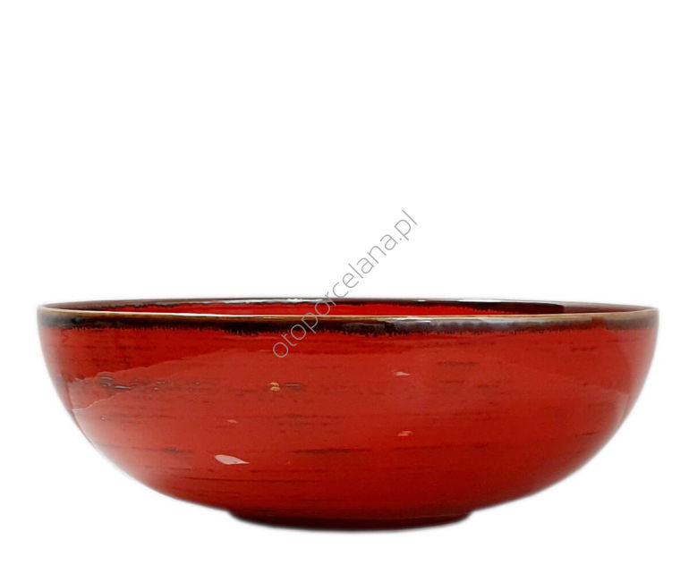 NOSTALGIA RED SALATERKA 23,5 cm - Alumina Bogucice