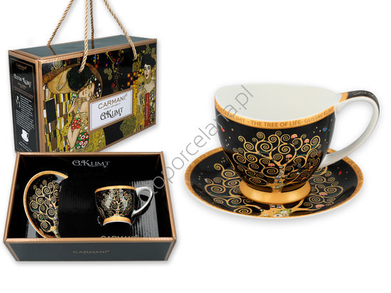 G. KLIMT filiżanka espresso VANESSA, DRZEWO ŻYCIA 100 ml