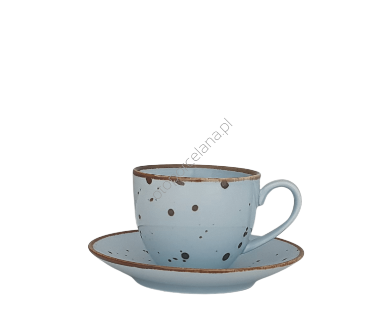 COTTAGE SKY FILIŻANKA ZE SPODKIEM 200 ml - Alumina Bogucice