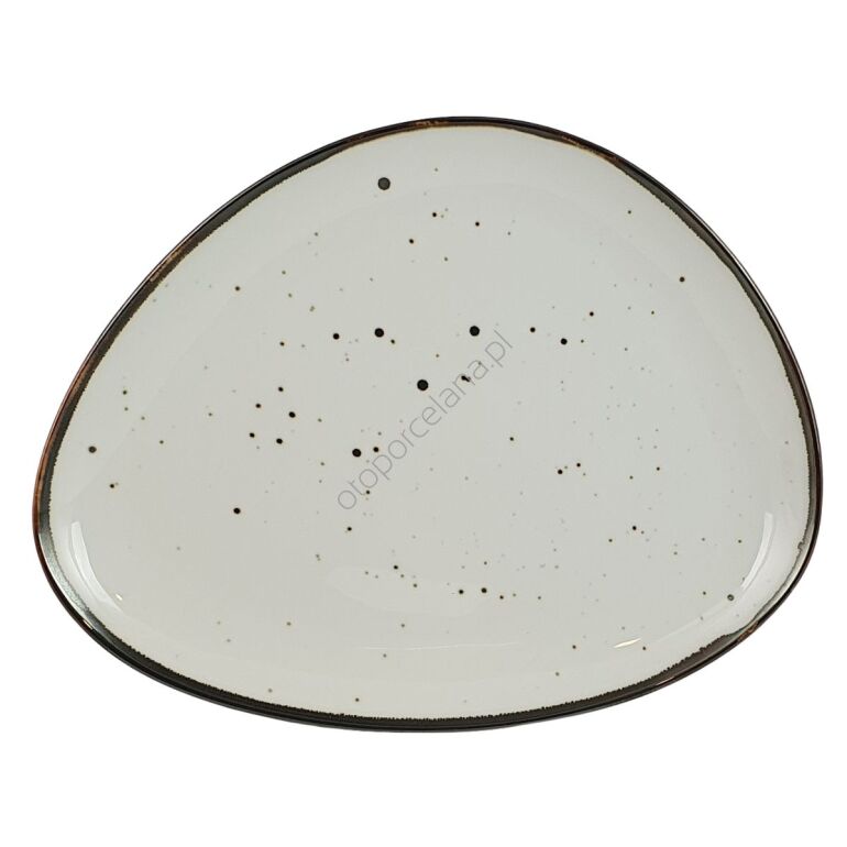 COTTAGE CREAM półmisek owalny 28 x 37 cm AQUA - Alumina Bogucice