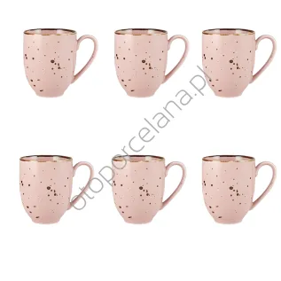 COTTAGE PINK ZESTAW KUBEK 6 szt. - Alumina Bogucice