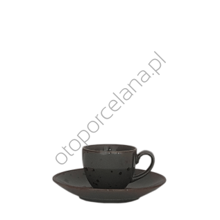COTTAGE GRAPHITE FILIŻANKA ZE SPODKIEM DO ESPRESSO 80 ml - Alumina Bogucice