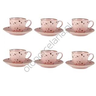 COTTAGE PINK ZESTAW FILIŻANEK 6 szt. - Alumina Bogucice