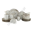 NOSTALGIA WHITE zestaw dla 6 os. 24 el.- Alumina Bogucice - 2