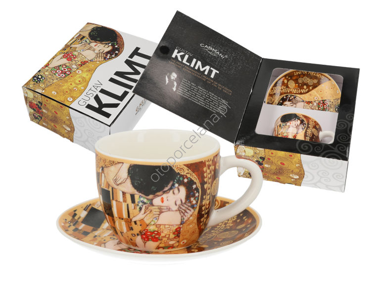 G. KLIMT filiżanka espresso ze spodkiem, POCAŁUNEK 80 ml