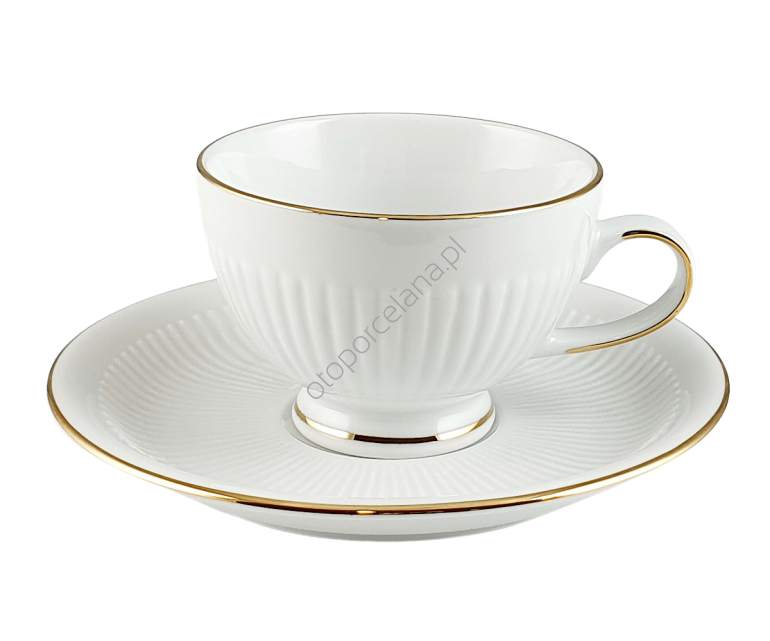 MINOS GOLD filiżanka ze spodkiem AC162 200 ml