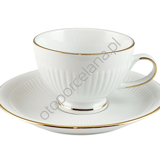 MINOS GOLD filiżanka ze spodkiem AC162 200 ml