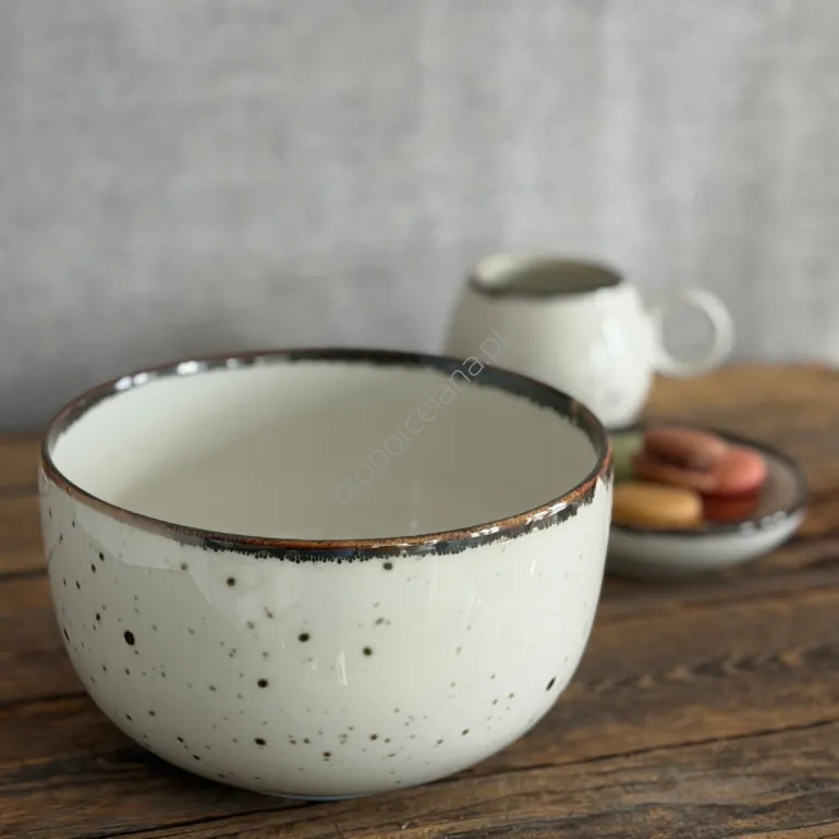 COTTAGE CREAM salaterka AP104 21 cm - Alumina Bogucice