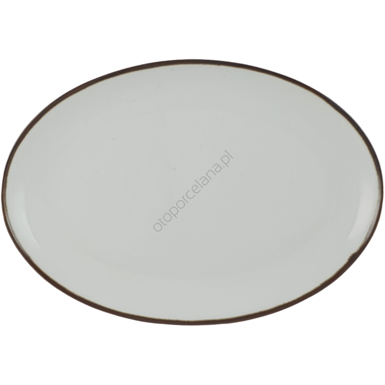 RUSTIC SNOW PÓŁMISEK OWALNY 36,5 cm AP102 - Alumina Bogucice