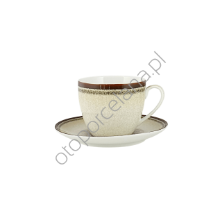 REA CREAM filiżanka ze spodkiem PS25
