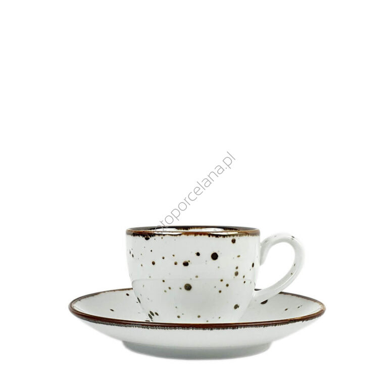 COTTAGE WHITE FILIŻANKA ZE SPODKIEM 300 ml - Alumina Bogucice