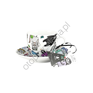 BEBOKI I INNI filiżanka ze spodkiem  AP105