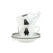 BEBOK zestaw 2 x filiżanka ze spodkiem AP105 Linea - 3