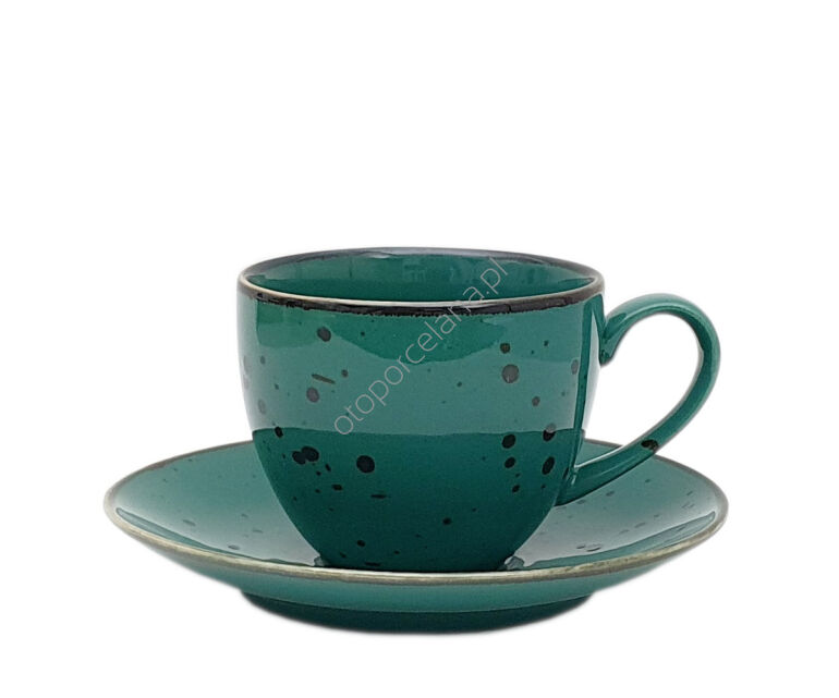 COTTAGE TURKUS FILIŻANKA Z SPODKIEM 300 ml - Alumina Bogucice