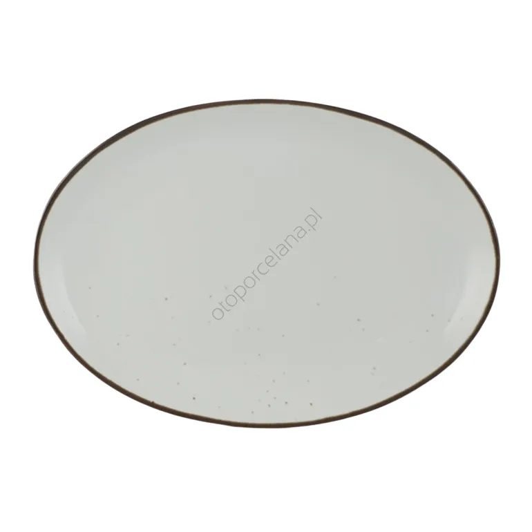 RUSTIC SNOW PÓŁMISEK OWALNY 31 cm AP102 - Alumina Bogucice