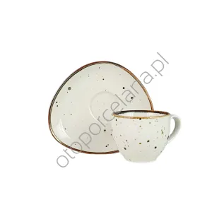 COTTAGE CREAM FILIŻANKA Z SPODKIEM AQUA 300 ml - Alumina Bogucice