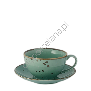 COTTAGE TIFFANY FILIŻANKA JUMBO ZE SPODKIEM 450 ml - Alumina Bogucice