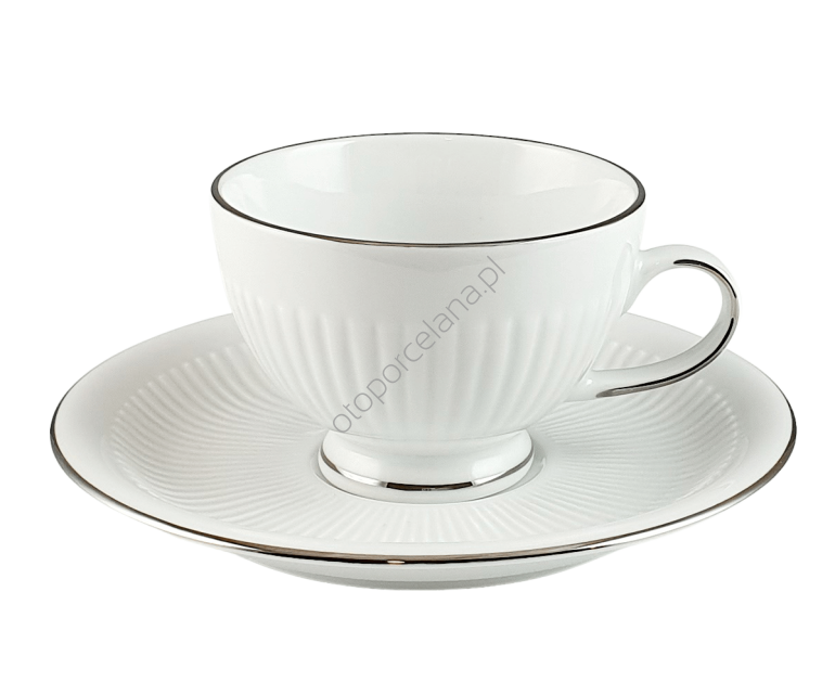 MINOS PLATIN filiżanka ze spodkiem AC162 200 ml